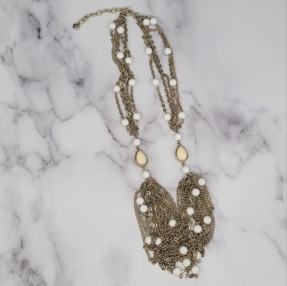 LOFT Multi Strand Statement Necklace - Picture 3 of 8